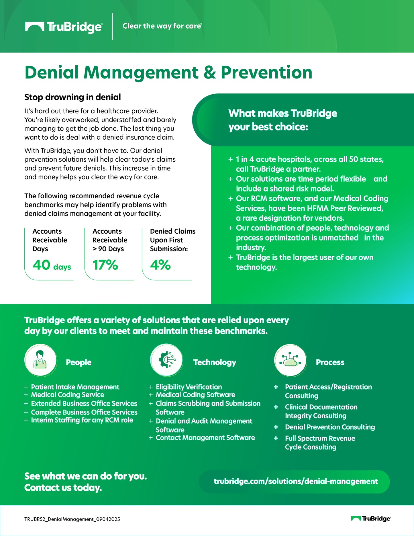 Denials Solution Sheet