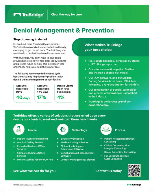 Denials Solution Sheet