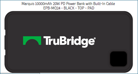 Marquis 10000mAh 20W PD Power Bank with Built-In Cables