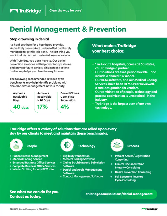 Denials Solution Sheet