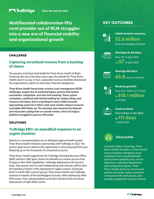 Three Rivers Health Case Study