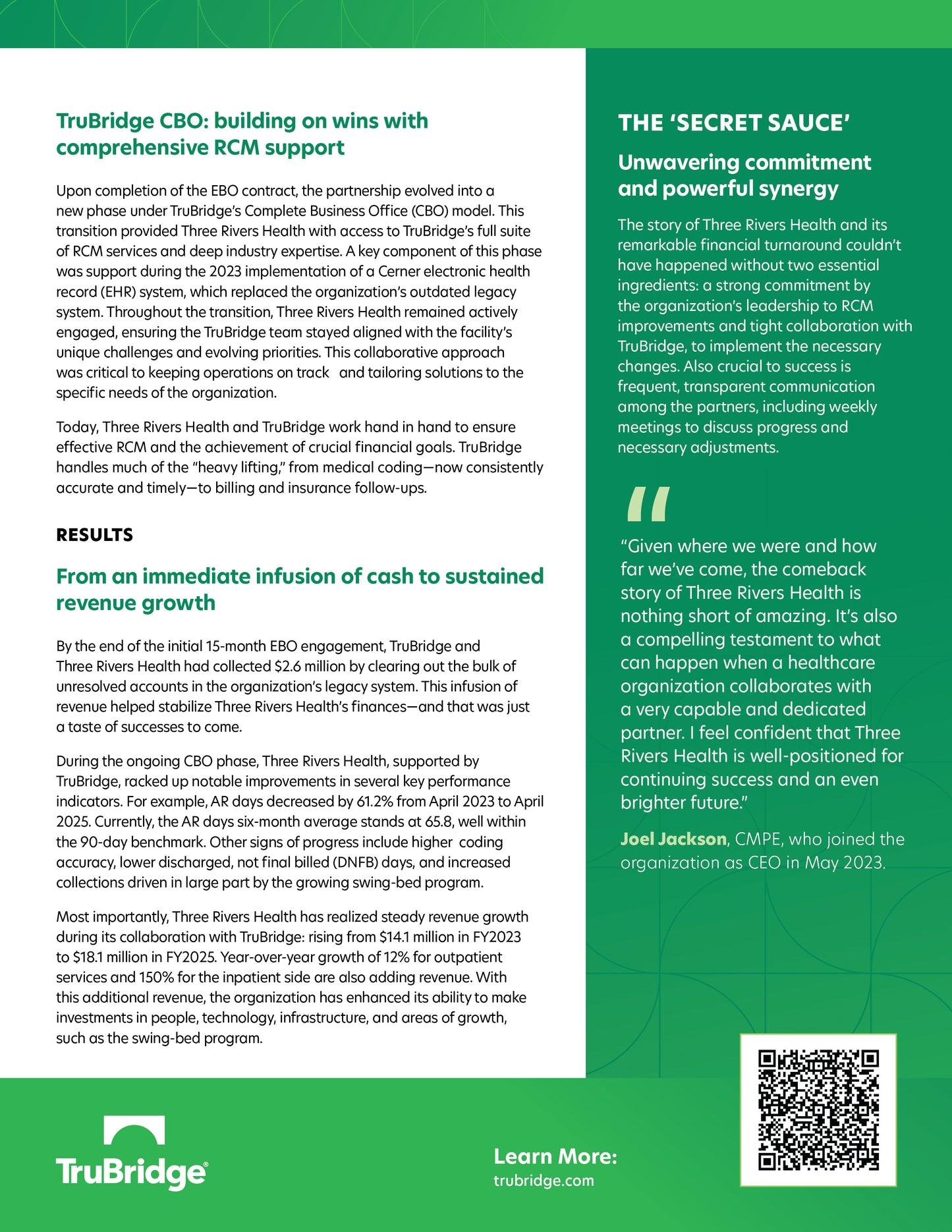 Three Rivers Health Case Study