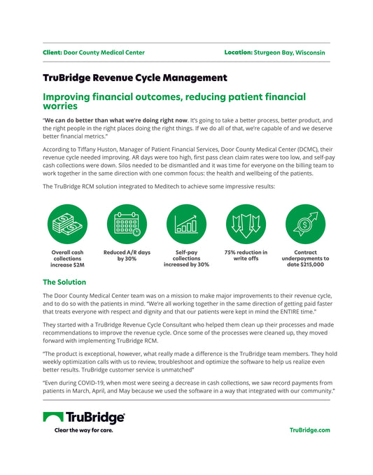 Revenue Cycle Management - Door County Medical Center