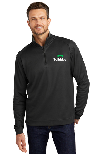 Men's Port Authority Vertical Texture 1/4-Zip Pullover  - on demand