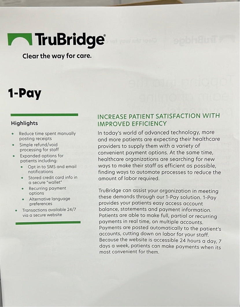 1-Pay Brochure